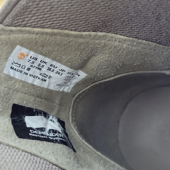 Timberland Sutherlin Bay Slouch Chelsea Boots  Light Taupe Beige Suede Size 7.5 - Picture 15 of 16